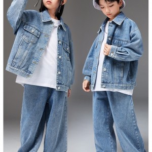 ست دو تیکه جین بچگانه اورجینال