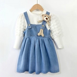 ست شومیز بیلر دامن بچگانه وارداتی