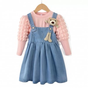 ست شومیز بیلر دامن بچگانه وارداتی