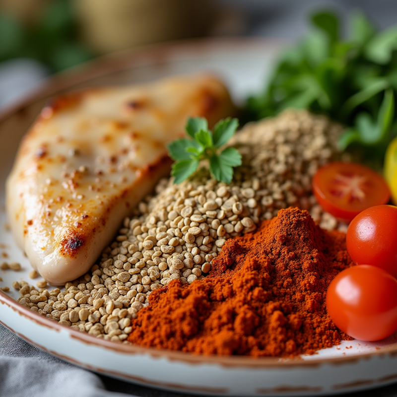 ادویه جوجه و گوشت (سبزیجات) - 100 گرمی