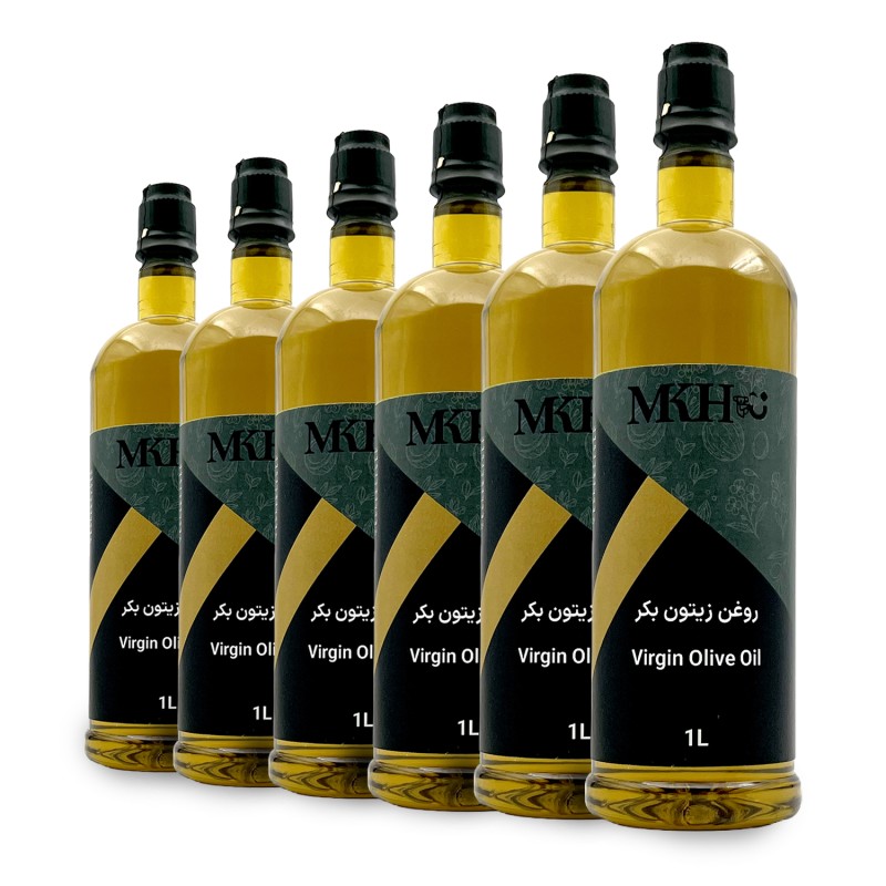 پک ۶ عددی روغن زیتون بکر یک لیتری