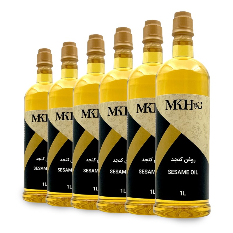 پک ۶ عددی روغن کنجد یک لیتری