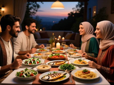 غذای مدیترانه‌ای با روغن‌های ارگانیک