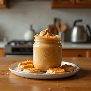 بافت کره بادام زمینی ارگانیک خالص 400 گرمی مثه‌خودته