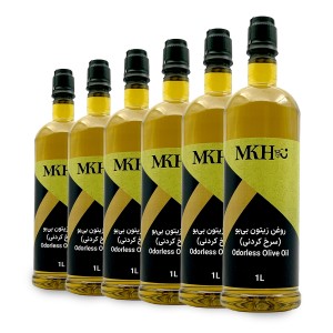 پک ۶ عددی روغن زیتون بی بو  یک لیتری