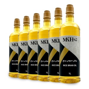 پک ۶ عددی روغن سبوس برنج یک لیتری