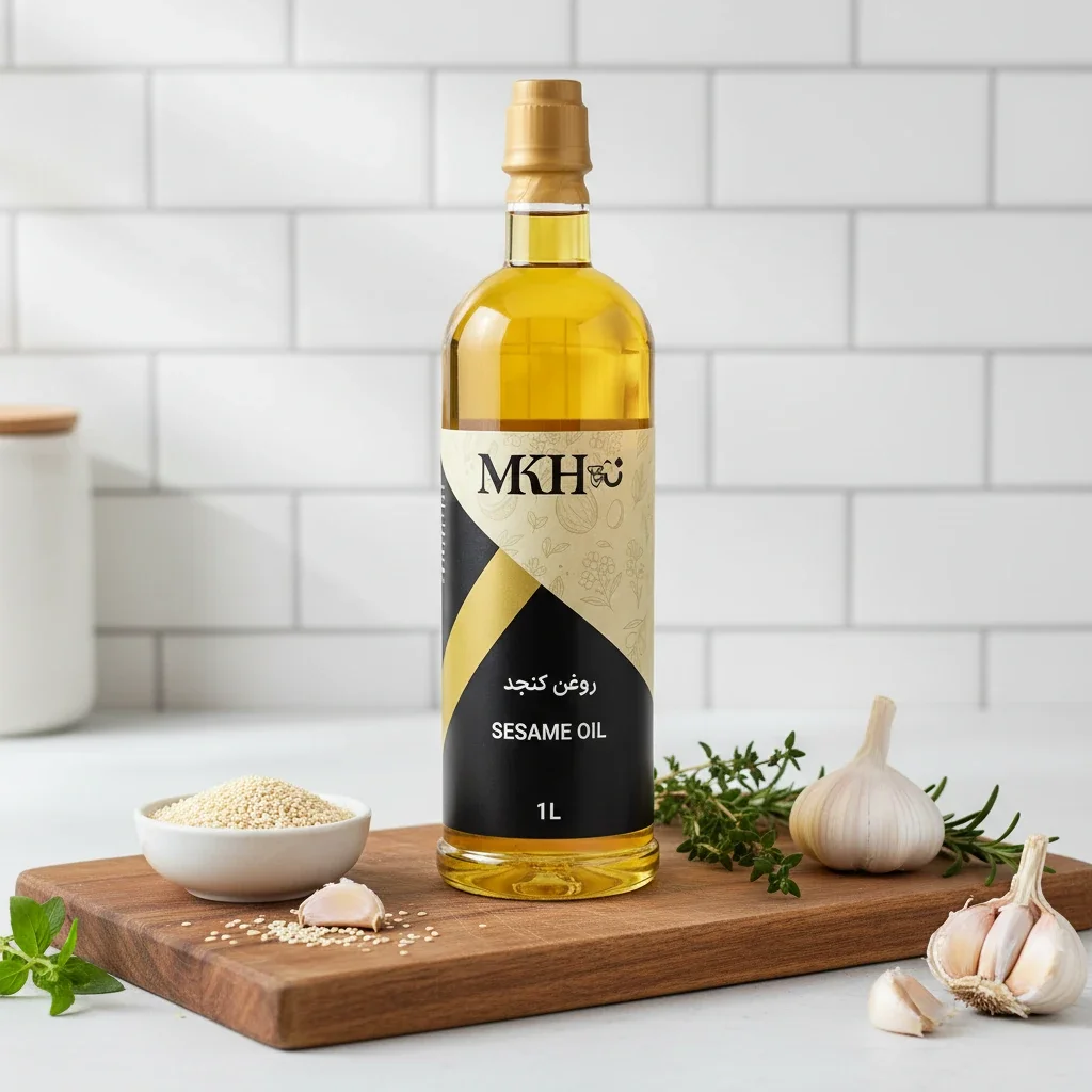 استخراج روغن کنجد با پرس سرد کنترل&zwnj;شده در دمای ۶۰ تا ۷۰ درجه