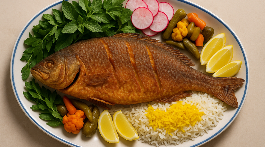 تهیه ماهی با دورچین ایرانی