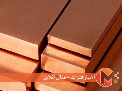 افزایش 27.5 دلاری قیمت مس جهانی