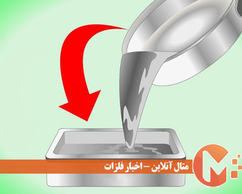 ریختن سرب ذوبی به داخل قالب