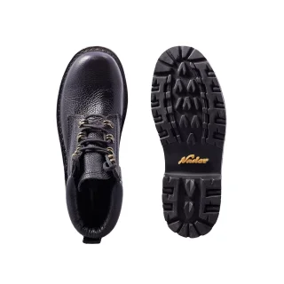 نیم بوت چرم مشکی زنانه پاشنه دار مدل نادرلند