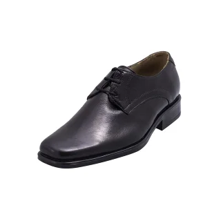 کفش رسمی مردانه چرم مشکی بند دار مدل کلاسیک