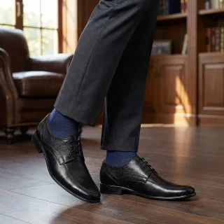 کفش مجلسی مردانه چرم نادر مدل نارین بندی