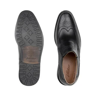 کفش مجلسی مردانه هشترک نادر مدل سفیر کشدار مشکی مات کد 311