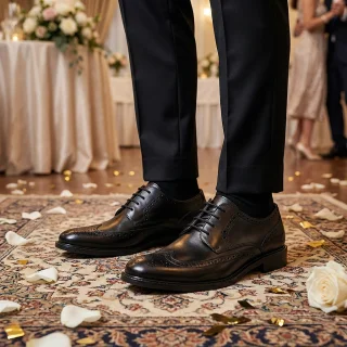 کفش مجلسی مردانه هشترک نادر مدل سفیر بندی