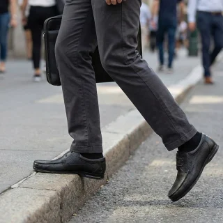 کفش طبی مردانه نادر مدل نام‌آور بندی