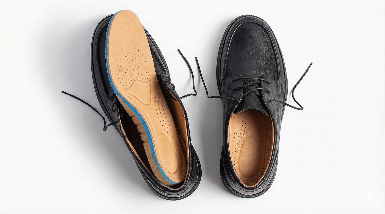 کفی طبی و تمام چرم در کفش های روزمره مردانه