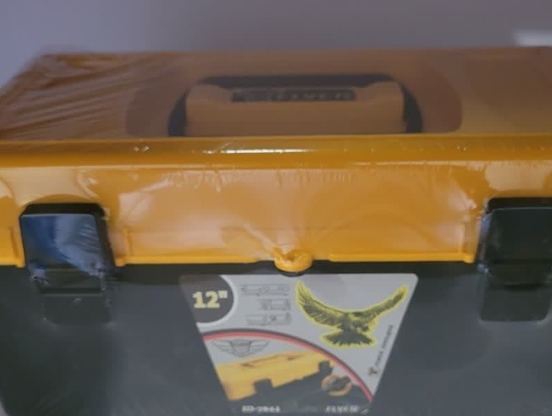 جعبه ابزار پلاستیکی سایز 12 ( 30.5*16.5*15 سانتی متر)رنگ: نارنجی؛ سبز؛ زرد