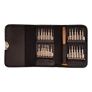 ست کاملست پیچ گوشتی کیف چرمی 25PCS