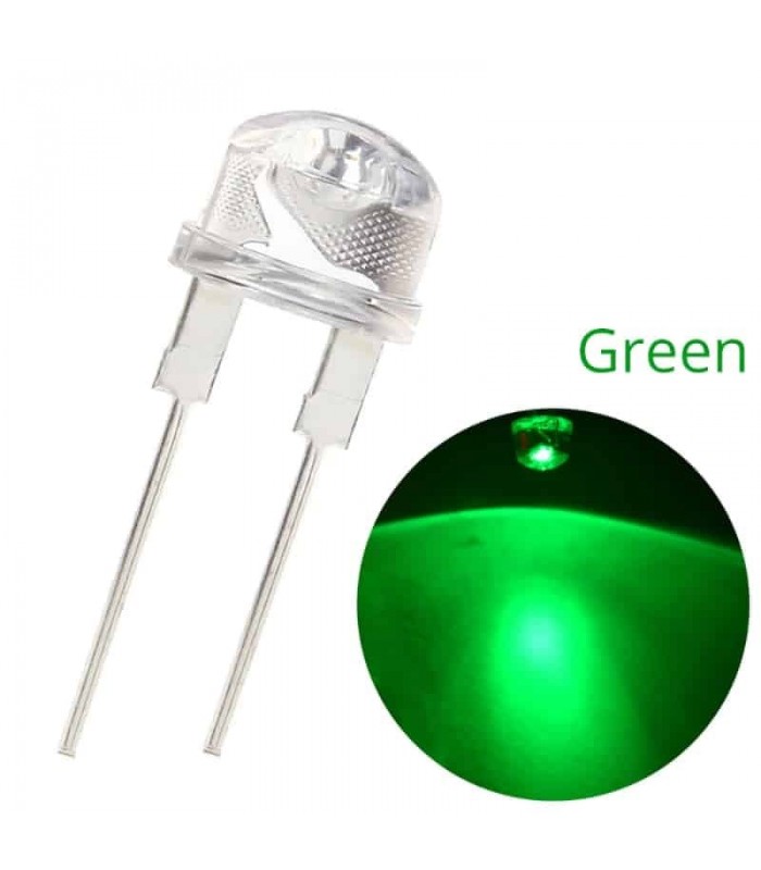 LED کلاهی سفید 5mm بسته 1000 عددی