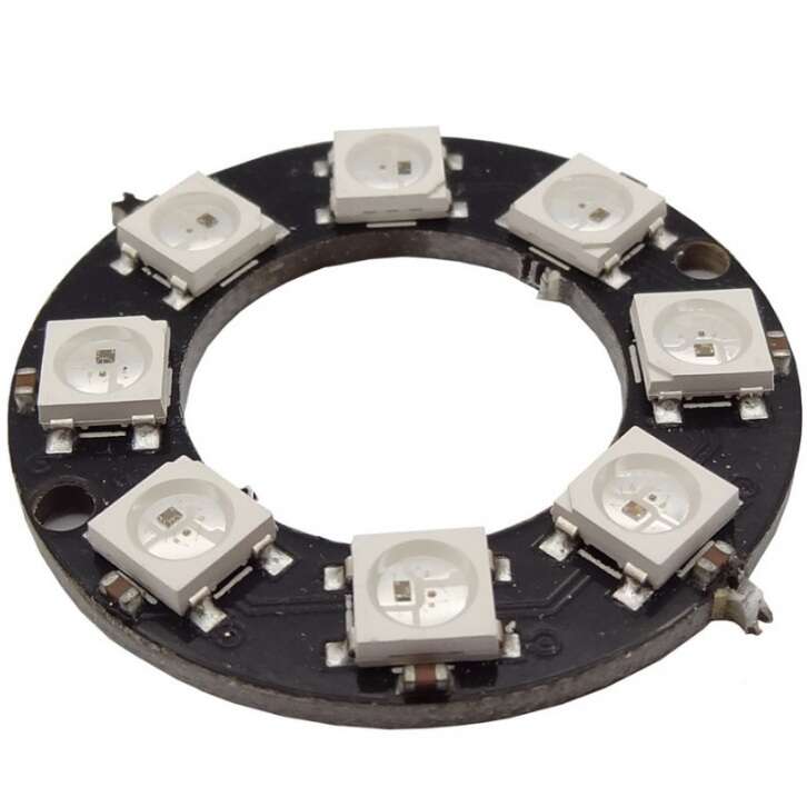 ماژول RGB LED خطی 8 تایی مدل WS2812
