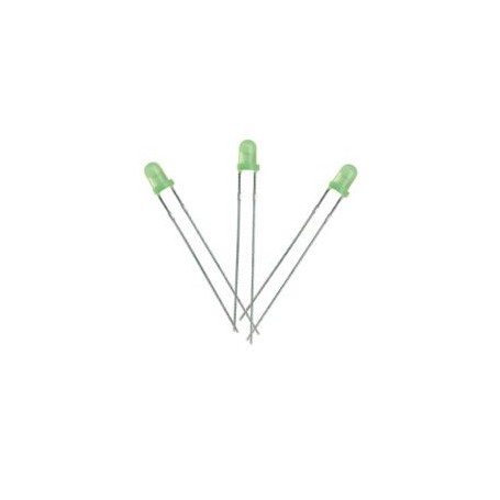 LED سبز 3mm مات مارک K-Bright بسته1000 تایی