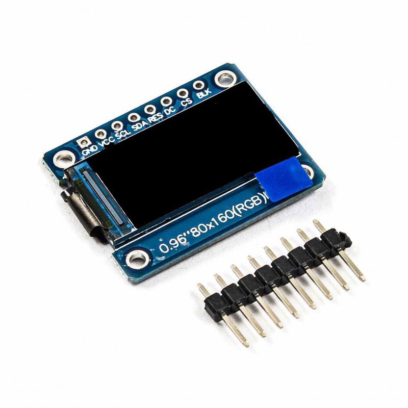 ماژول نمایشگر 0.96 اینچ LCD تمام رنگ IPS دارای ارتباط SPI