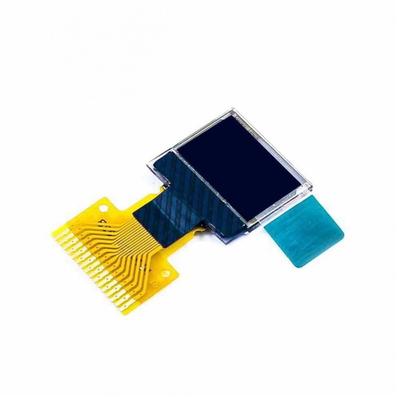 نمایشگر OLED تک رنگ سفید 0.42 اینچ دارای ارتباط IIC/SPI و چیپ درایور SSD1306 با کابل فلت 16 پین