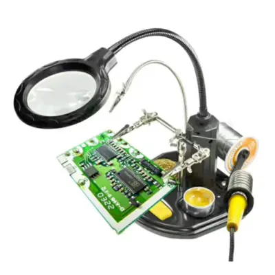 گیره مونتاژ ذره بین دار و چراغ دار TE-803 به همراه کشو