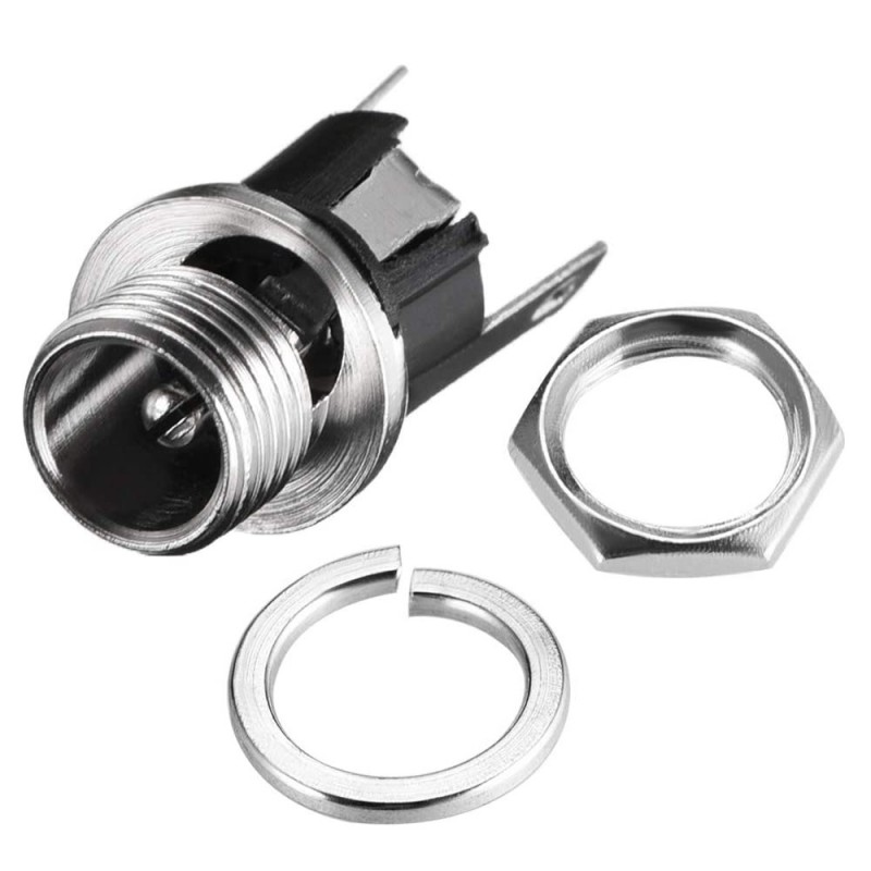 جك آداپتور مادگی مهره خور فلزی DC-025M