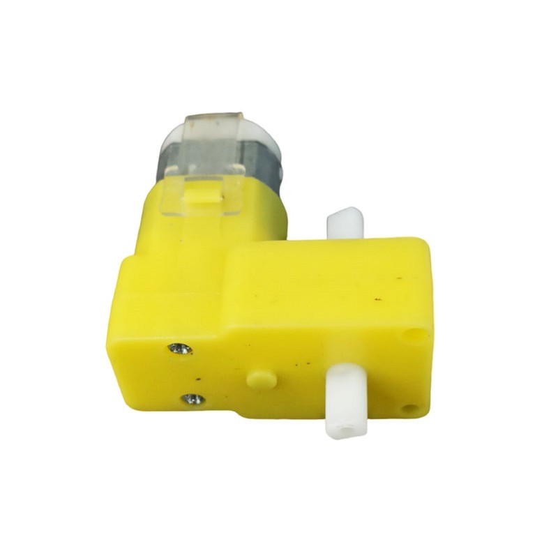 موتور گیربکس پلاستیکی زرد 6 ولت دو سر شفت 250 دور