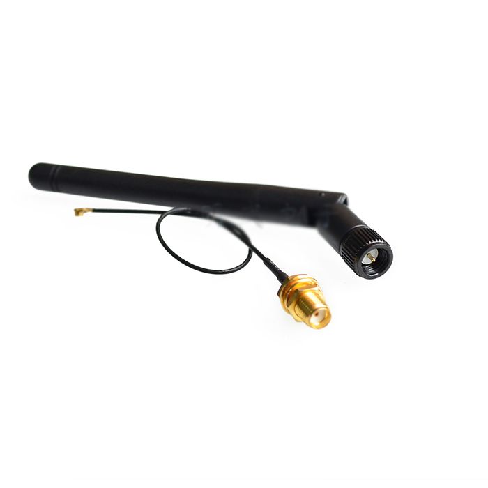 مبدل IPX  به SMA مادگی به همراه آنتن SMA نری فرکانس 2.4GHZ