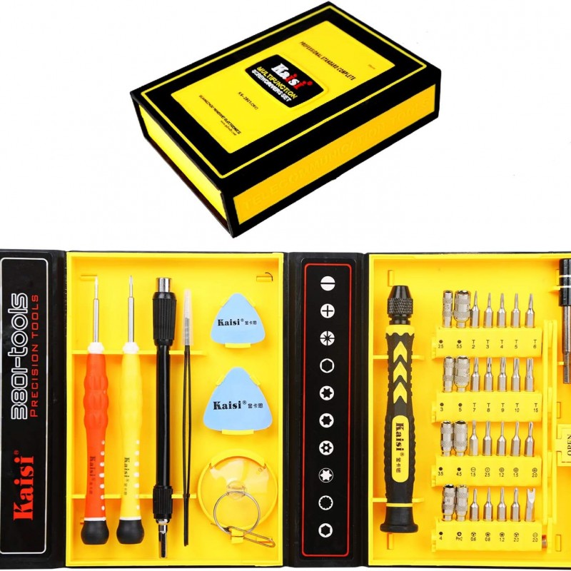 ست پیچ گوشتی 46 قطعه کروم وانادیوم Kaisi KS-3801