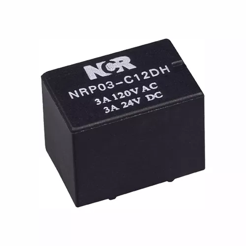 رله بوبین کنار 12 ولت 1 کنتاکت 3 آمپر NCR-NRP03-12VDC
