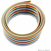 نیم متر کابل DUPONT 2.54mm رنگی سیم جامپر بر بوردی تخت 20pin