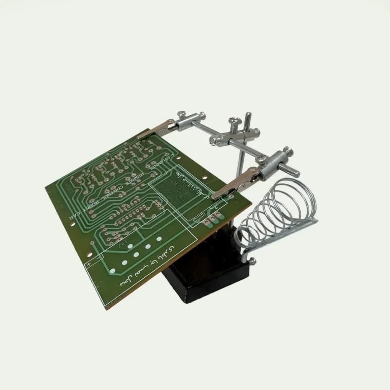 پایه هویه چدنی 4 گوش دارای میله نگهدارنده قرقره سیم لحیم