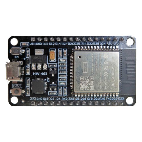 برد  توسعه ESP32-wroom32D دارای بلوتوث ، وای فای و مبدل CP2102