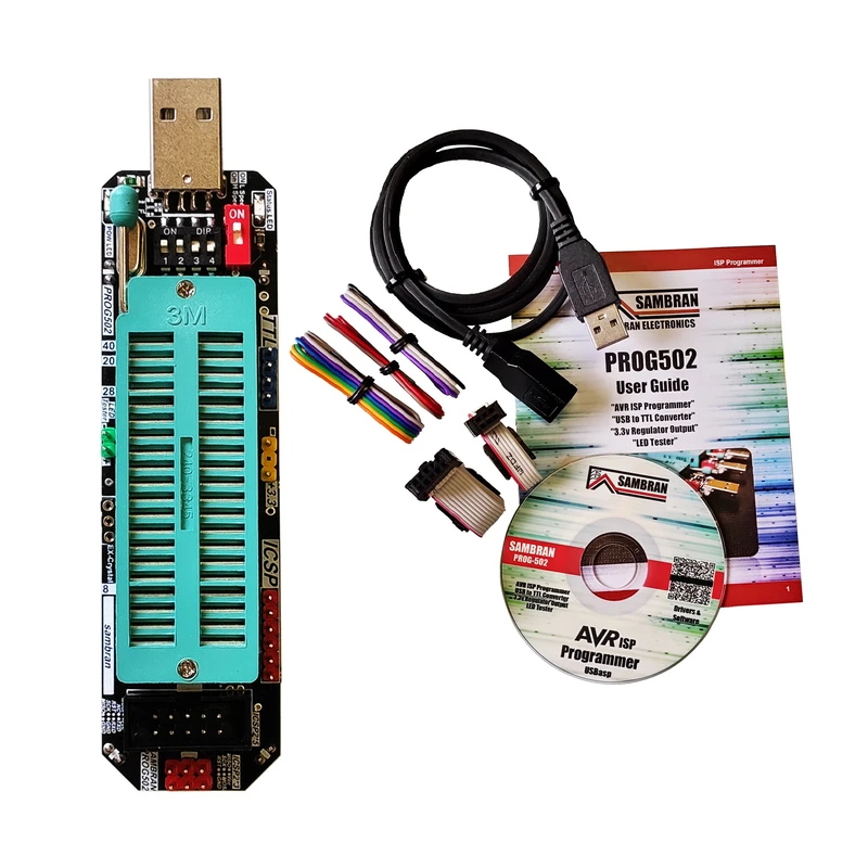 پروگرامر میکروکنترلر AVR سامبران الکترونیک مدل PROG500
