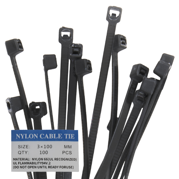 بست کمربندی قرمز100*3 میلی متر  بسته 100 تایی