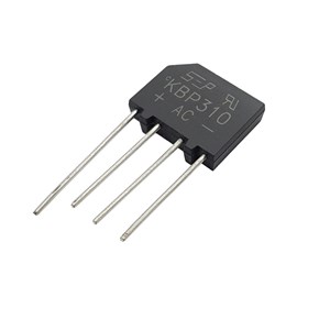 پل دیود شانه ای تخت  KBP210  ,  2A