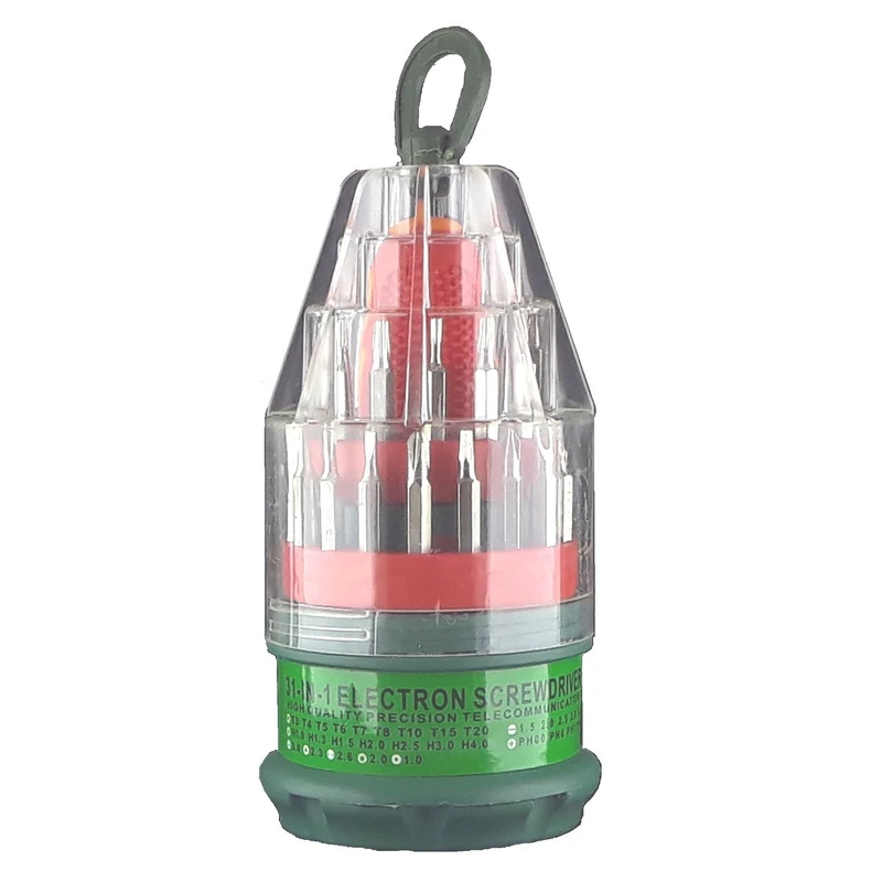 مجموعه ست پیچ گوشتی نمکدانی 31 سر مدل P-6036B