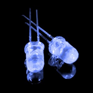 ال ای دی 5mm آبی مات پایه بلند بسته 1000 عددی