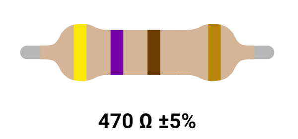 مقاومت  5%  DIP 2W  470R