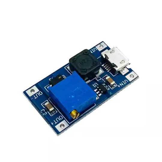 ماژول رگولاتور DC-DC افزاینده 2 آمپر MT3608 با ورودی میکرو USB