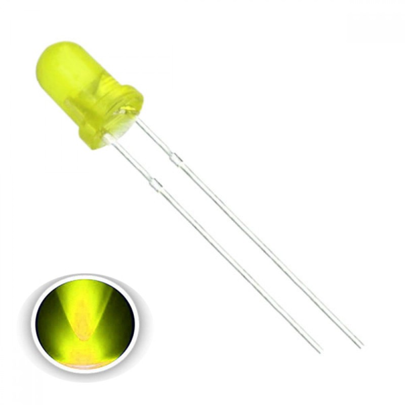 LED YELLOW  3mm (خود رنگ)