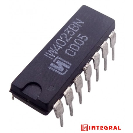 تراشه CD4023BN گیت NAND پکیج DIP مارک INTEGRAL