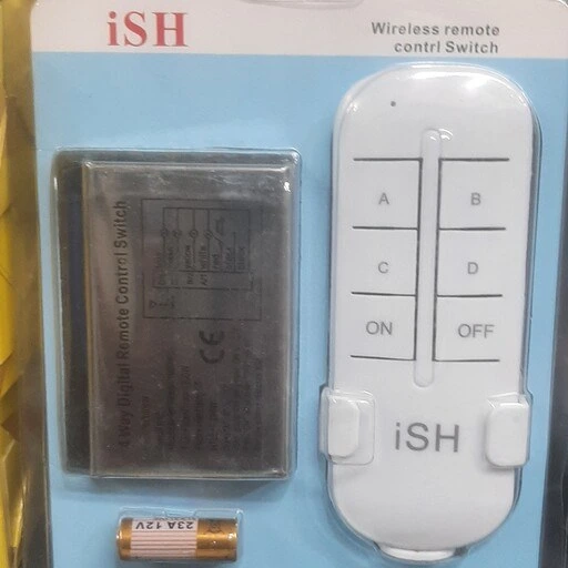 ریموت کنترل چهار کانال با گیرنده(رسیور) 230 ولت