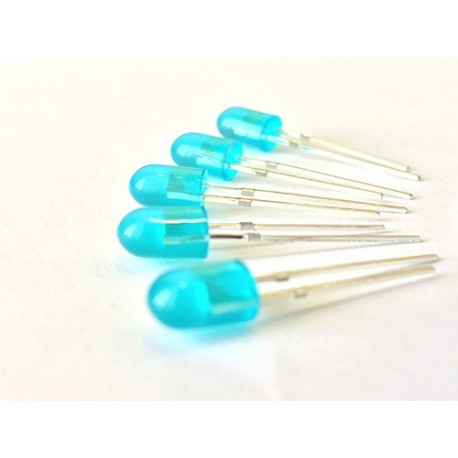 LED OVAL BLUE 5mm اوال  آبی
