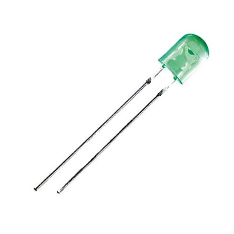LED OVAL GREEN 5mm اوال  سبز