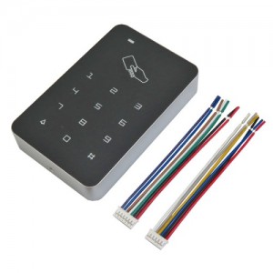 دستگاه اکسس کنترل (کنترل تردد) دارای کلیدهای لمسی و قابلیت خواندن کارت های RFID با فرکانس 13.56MHZ
